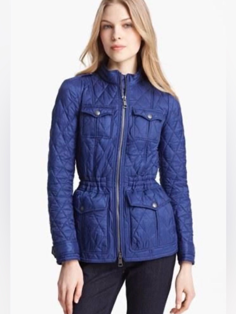 Burberry Brit Quilted Ravenfield Jacket in Royal Blue XL